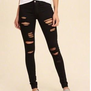skinny ripped jeggings